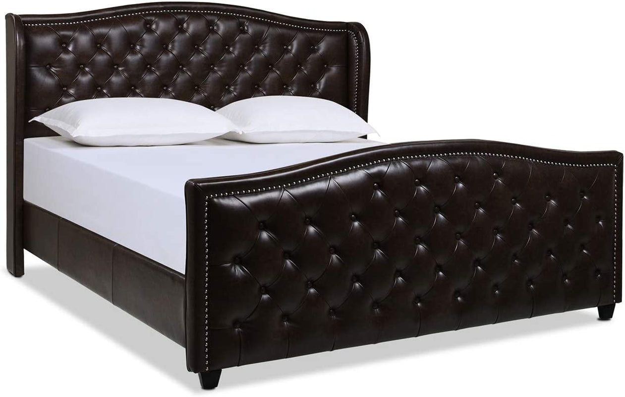 Jennifer Taylor Home Marcella Upholstered Shelter Headboard Bed Set
